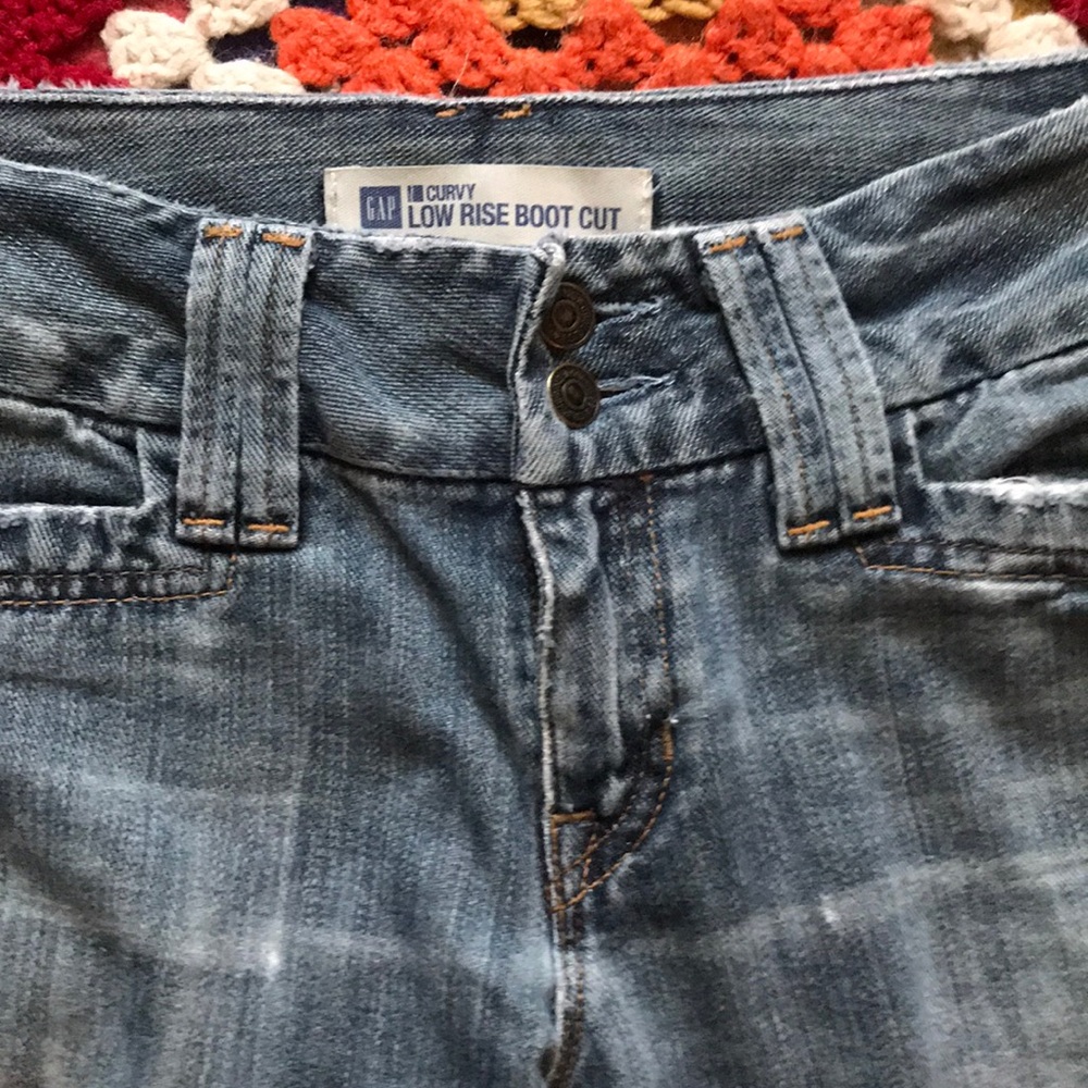 GAP low rise boot cut jeans